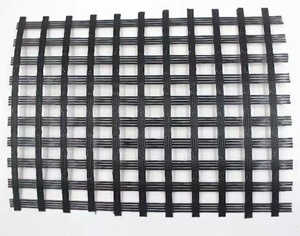 40KN High Tensile Strength Black Polyester <strong>Geogrid</strong> for Soil Reinforcement - Product Image 2