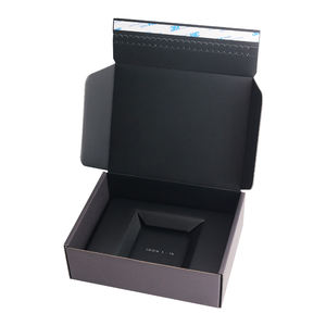 Enveloppes postales recyclables à fermeture éclair, dossiers <span class=keywords><strong>en</strong></span> <span class=keywords><strong>carton</strong></span> ondulé imprimés recto-verso, auto-scellantes avec lamination mate et insert - Product Image 4