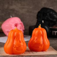 Totenkopf-Duftkerze für Halloween |   Gotische Wohndekoration |   Handgefertigte Sojawachs-Totenkopfkerze für Gruselige Atmosphäre und als Geschenk