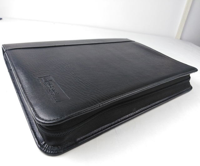 Custom Company Business Conference Folder Laptop Portfolio 4 Holes Loose Leaf Binder Multiple Pocket PU Leather Manager Planner