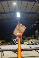 Poste de Alumbrado Público Cónico de 6M, Q235B, de Alta Resistencia, Galvanizado en Caliente por Ambos Lados, Recubrimiento en Polvo Naranja de >70um, Brazo Único de 1.2M