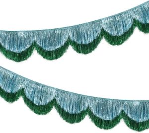 Bandera <span class=keywords><strong>de</strong></span> flecos <span class=keywords><strong>de</strong></span> oropel festoneado para telón <span class=keywords><strong>de</strong></span> fondo <span class=keywords><strong>de</strong></span> eventos románticos, personalizada al por mayor - Product Image 5