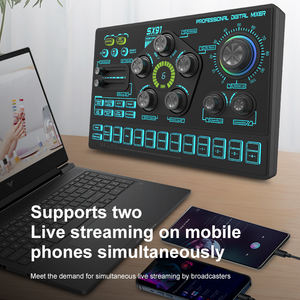 Equipamento de Podcast Estúdio de Gravação Sem Fio USB Placas de Som Mixers 18 Efeitos Sonoros 7 Métodos de Conexão 6 Modos de Efeito - Product Image 2