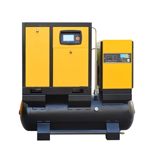 YUEQUN 무급유식 AC 스크류 컴프레서 탱크 11kW 16bar 다중 전압(220V/380V/415V) PLC 제어 헤비듀티 모터 베어링 - Product Image 5