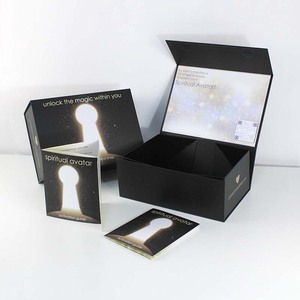 Logo Magnet Rigid <b>Box</b> Packing Ready to Ship Personal <b>Large</b> Black Luxury Paper <b>Box</b> With Magnetic Closure Gift <b>Box</b> - Product Image 2