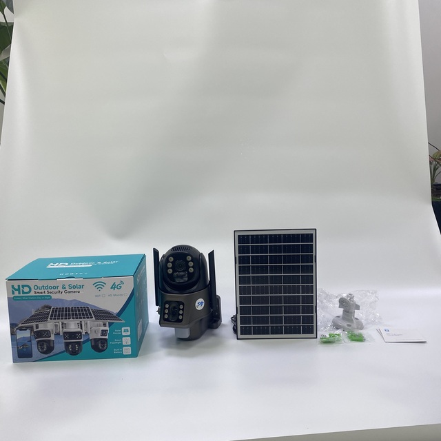 ODM Solar SC-V380 Solar WiFi Security Camera 4G/WiFi 2MP Dual Lens AI Detection Night Vision Outdoor CCTV