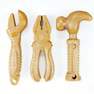 Brinquedos Indestrutíveis de Fibra de Madeira Natural para Cães, Bastão de Limpeza <span class=keywords><strong>Dental</strong></span> para Raças Grandes e Mastigadores Agressivos, Fornecimento por Atacado - Product Image 1