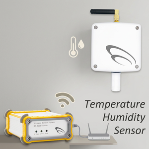 เซ็นเซอร์วัดอุณหภูมิและความชื้นแบบไร้สายพร้อมเสาอากาศ RF สำหรับระบบตรวจสอบ IoT วัสดุพลาสติก มาตรฐาน IP65 - Product Image 1