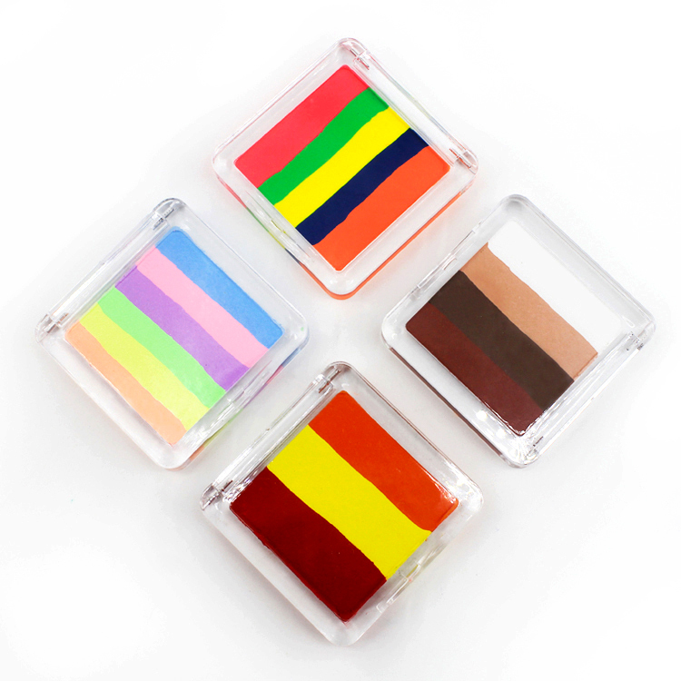Body Painting Supplies Rainbow Cake Split Cakes For Professional Face Paint