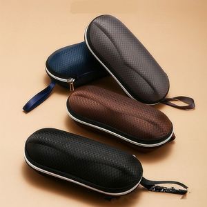 Estuche Rígido para Gafas de Sol con Cierre, de EVA Negro Reticulado, Accesorios para Gafas Deportivas, Venta al Por Mayor - Product Image 1