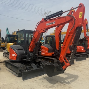 Offre Spéciale : Mini-Excavatrice d'Occasion Yanmar VIO55 à Queue Zéro, 5,5 Tonnes, sur Chenilles, pour Réparation Municipale et Aménagement Paysager - Product Image 1