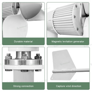 ระบบไฮบริดพลังงานลมและพลังงานแสงอาทิตย์ Smaraad 6KW 4PCS พร้อมตัวควบคุมพลังงานลมและพลังงานแสงอาทิตย์ แบตเตอรี่ SM6-6000W+4PCS สำหรับบ้าน - Product Image 2