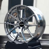 Jantes forgées TITAN FORCE 19x8.5 19x9.5 5x112 5x130 Chrome Argent 5 branches en Y pour Mercedes Benz C63S W205 W213 GLS63