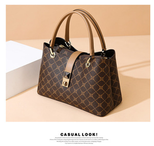 Sac fourre-tout en PU de haute qualité pour femme, sac à main de luxe, vente en gros - Product Image 5