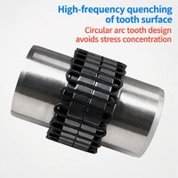 Accouplement à ressort serpentin JS en acier 45 à couple élevé pour moteurs de machines minières Focke T10 avec boîtier de protection