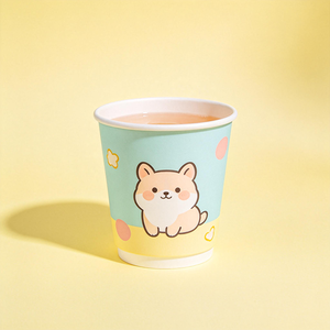 แก้วกาแฟกระดาษสองชั้นแบบใช้แล้วทิ้งสำหรับบรรจุเครื่องดื่มร้อนเย็น แบบขายส่ง สำหรับใช้ในสำนักงาน โรงแรม ร้านอาหาร และบริการจัดส่ง - Product Image 1