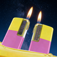 Briquet USB en métal fin personnalisé avec flamme longue, design moderne, écologique, idéal pour le camping, les barbecues et les cadeaux promotionnels