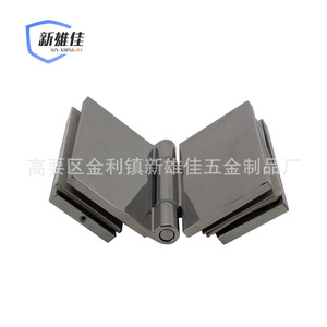 Charnière pliante en acier inoxydable Xin Xiong Jia, 180 degrés, matériau 304, noir mat, pour porte de salle de bain, salle de douche - Product Image 1