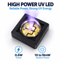 Diode céramique compacte 3535 0,6W 100mA 5V 6V Source optique 60 degrés Photothérapie Puce LED UVB 311nm
