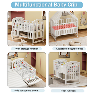 Cuna Convertible 3 en 1 CLAF <span class=keywords><strong>BEBE</strong></span>, Nueva Tendencia, Estándares de Seguridad, Muebles para Guardería, Cunas para Bebés en Línea, con Descuento - Product Image 3