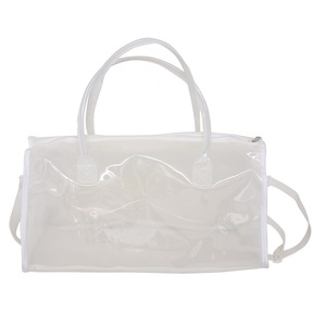 Sac de sport en PVC transparent holographique imperméable personnalisé avec organisateur, léger pour les voyages et les week-ends - Product Image 2