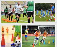 Kerucut Latihan Sepak Bola 18 cm Bahan PE untuk Latihan Kelincahan Sepak Bola