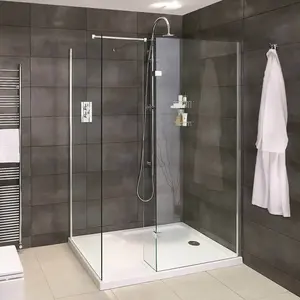 简易浴室外壳304不锈钢钢化玻璃淋浴铰链门时尚8毫米上海现代矩形1套