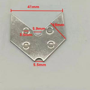 Pièce de joint d'angle de fabrication de tôle de renfort d'angle à angle droit d'acier inoxydable pour des morceaux de coin - Product Image 2