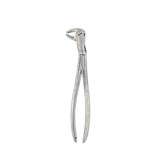 BK Industries Forceps d'extraction dentaire en acier inoxydable, modèle américain, pour molaires inférieures et dents de sagesse, côté gauche # Poignée moletée 22 12L - Product Image 2