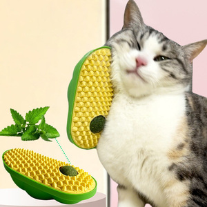 جهاز خدش للقطط على شكل حبة البازلاء، لعبة خدش ذاتية الخدمة، فرشاة تدليك، مستلزمات الحيوانات الأليفة - Product Image 1