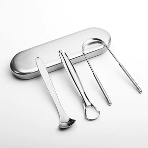 <span class=keywords><strong>Raspador</strong></span> <span class=keywords><strong>de</strong></span> <span class=keywords><strong>Lengua</strong></span> <span class=keywords><strong>de</strong></span> Acero Inoxidable Mouthology para Uso Personal en el Hogar - Product Image 2