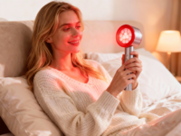 Appareil de thérapie faciale à lumière rouge CNUO M12 pour usage domestique, 24 LED 460nm/630nm, baguette portative pour soulager la douleur du visage, garantie 1 an, prise US