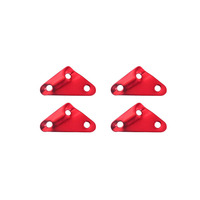 Estampage usinage alliage d'aluminium Triangle trois trous réglage vent corde boucle corde serrure/alliage d'aluminium tente corde attache |