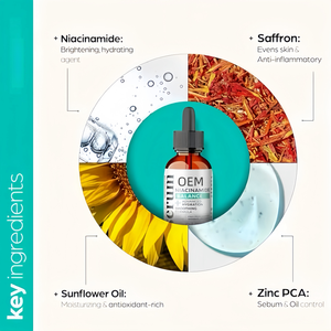 <span class=keywords><strong>Sérum</strong></span> Visage Hydratant et Resserre les Pores OEM <span class=keywords><strong>Niacinamide</strong></span> <span class=keywords><strong>10</strong></span> Zinc PCA 30ml, Contrôle du Sébum, avec Acide Hyaluronique pour le Soin de l'Acné - Product Image 4