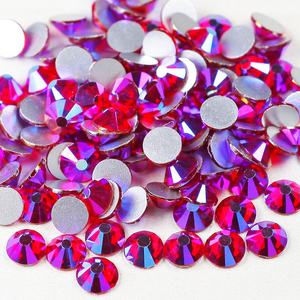 DIYカップヘルメットガラスストーンフラットバックコールドフィックスノンホットフィックスクリスタルサイアムABラインストーン工場卸売 - Product Image 1