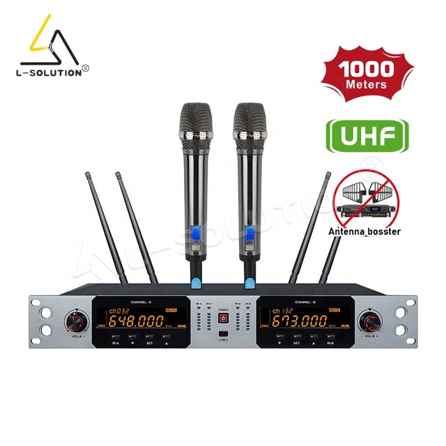 K2100 Professional Wireless Microphone for Stage Events 1000m UHF with Metal Shell High Quality Sound