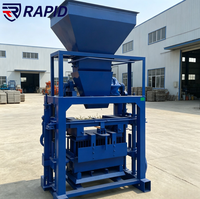 Idées de petites entreprises à vendre : Machine semi-automatique QT4-35/QT40-1 pour la fabrication de blocs de béton, de briques et de parpaings emboîtables