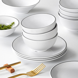 Xiangyuan <b>melamine</b> tableware set, hotel restaurant tableware four-piece set, hot pot restaurant bowl, <b>plate</b> and cup set, - Product Image 2