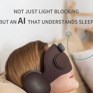 หน้ากากปิดตาอัจฉริยะ AI Bluetooth สำหรับการนอนหลับและการทำสมาธิ สีดำ เทคโนโลยีปิดกั้นแสง ปิดตาพกพาสะดวก อุปกรณ์ดูแลดวงตาเพื่อการผ่อนคลาย - Product Image 3