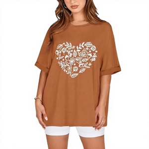T-shirts Oversize d'Été pour Femmes – Vente Chaude Directe Usine, Fabrication OEM, Imprimés Graphiques, Coupe Ample et Carrée, 100% Coton 240 GSM - Product Image 1
