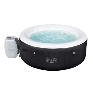 Bestway 60001 Inflatable Miami Air Jet Panas Bathtub Spa Luar Ruangan Berenang Hangat Kolam Renang