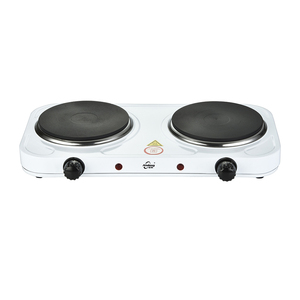 Réchaud électrique <span class=keywords><strong>portable</strong></span> Andong, double plaque chauffante solide, cuisinière électrique, plaque chauffante à 2 brûleurs pour la cuisson, 2000 watts - Product Image 3