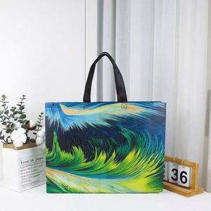 Customizable Personalized Supermarket <b>Folding</b> Shopping Handbags Are Convenient to Carry - Product Image 5