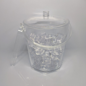 Nhà máy nhựa rõ ràng bán buôn Acrylic PC tối giản Đảng bền vững Xô đá thiết lập của Acrylic nhỏ Xô đá với xử lý - Product Image 5