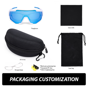 Hubo thể thao 517 biểu tượng tùy chỉnh Kính mát UV400 Windproof PC thể thao Kính mát cho đi xe đạp Lái xe chạy đường nhà sản xuất - Product Image 6