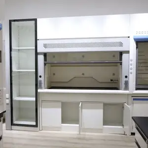 लैब फर्नीचर निकास पंखा रासायनिक मूल्य सभी स्टील फ्यूम हुड प्रयोगशाला