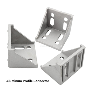 L bentuk kanan pengikat braket bersama, cocok untuk 6060 seri standar 8mm Slot aluminium profil ekstrusi - Product Image 3