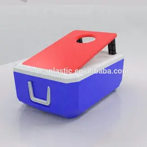 HS nhựa mát allibaba 35L trò chơi ICE cornhole trò chơi mát với túi Đậu Ice ngực cho Dã Ngoại Giữ mục làm mát ngực thực phẩm