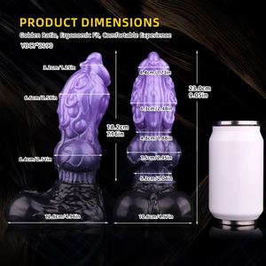 YOCY Fantasy Dog <b>Dildo</b> Knot Sex Toys,Animal <b>Dildo</b> Wolf <b>Dildo</b> Adult Toys 9'',Textured Monster <b>Dildo</b> Knotted <b>Dildo</b> for Anal G Spot - Product Image 2
