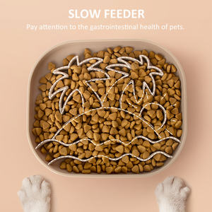 Design personalizado Silicone Alimentador Lento Dog <span class=keywords><strong>Bowl</strong></span> Eco Seguro Não Tóxico <span class=keywords><strong>Pet</strong></span> Food Dish Coração Forma Chew Resistant <span class=keywords><strong>Bowl</strong></span> para Puppy Dogs - Product Image 2